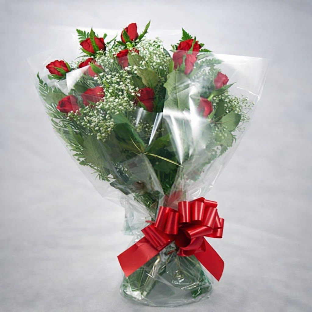 Elegant Rose Arm Bouquet - Make someone feel like a pageant winner every day with our stunning bouquet featuring 12 gorgeous premium red roses, Millionstar Baby's Breath, and accented with lush green foliage.    Key features include:    Premium Quality: Includes 12 premium red roses, ensuring a luxurious and elegant appearance.    Elegant Accents: Complemented by delicate Millionstar Baby's Breath and lush green foliage, adding depth and beauty to the arrangement.    Perfect for Any Occasion: Ideal for birthdays, anniversaries, special events, or simply to brighten someone's day.    Memorable Gift: This bouquet is designed to make the recipient feel special and cherished, much like a pageant winner.    Celebrate with the timeless elegance and luxurious beauty of our Premium Red Rose Bouquet, a perfect way to show someone they are truly special.