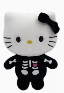 Hello Kitty skeleton plush - Approximately 9” tall