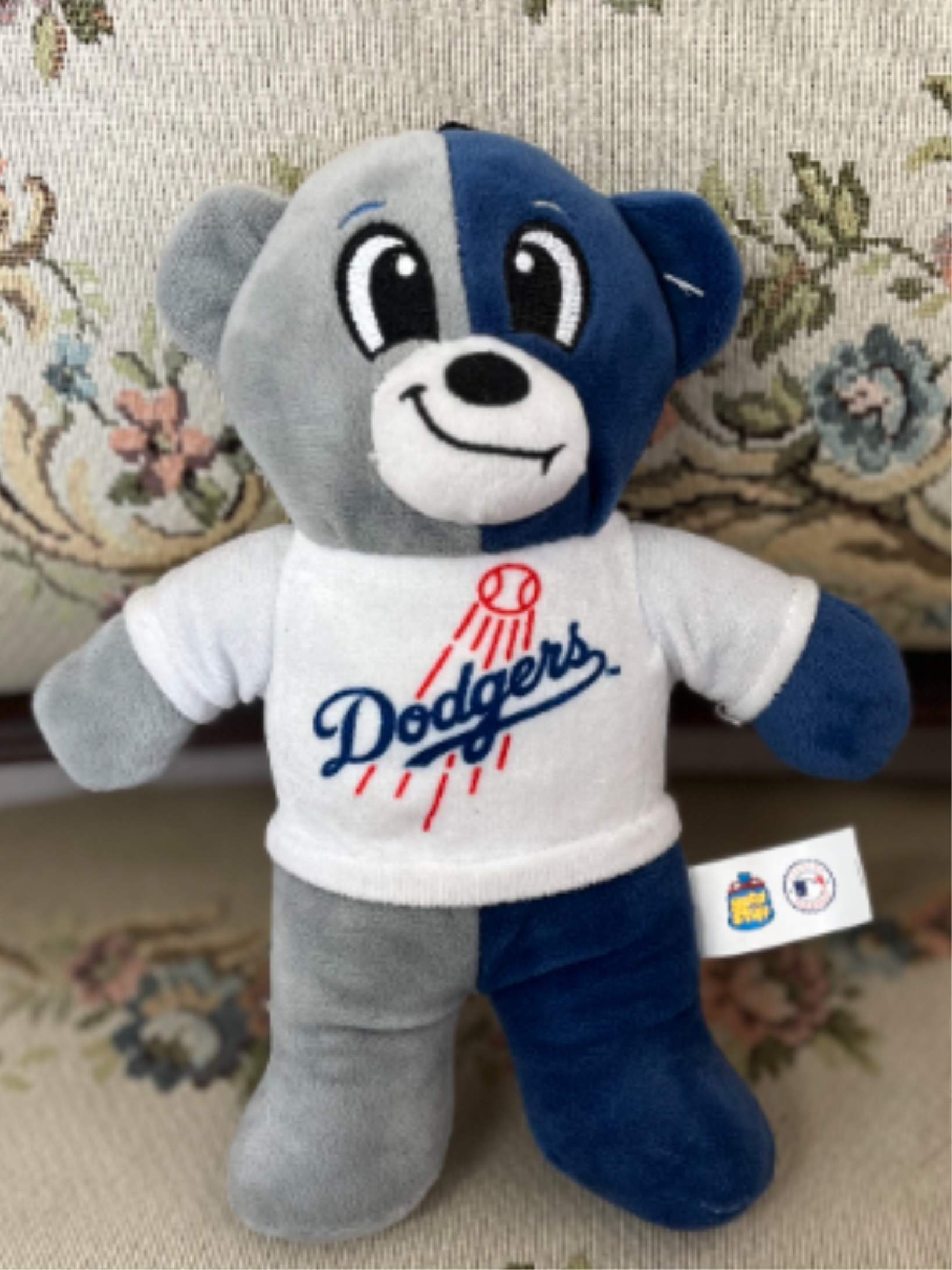 Dodger Bear Plush - A Dodger Bear plush makes a cheerful keepsake for baseball fans and kids alike - perfect as a game-day gift or a birthday surprise for any Los Angeles Dodgers supporter, as a fan collectible, a child's keepsake, or a thoughtful way to say "I'm thinking of you" to someone who loves the Dodgers 