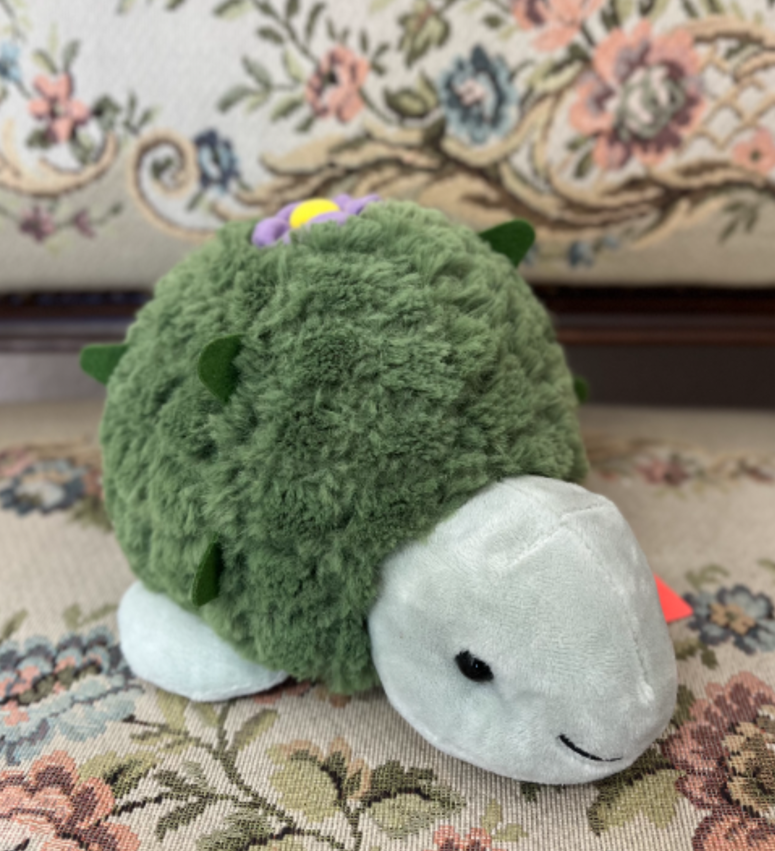 Turtle Plush - Give this turtle as a memorable welcome-for-baby, birthday surprise, or thoughtful bedside companion for someone recovering at home; it sends an affectionate, comforting message.
