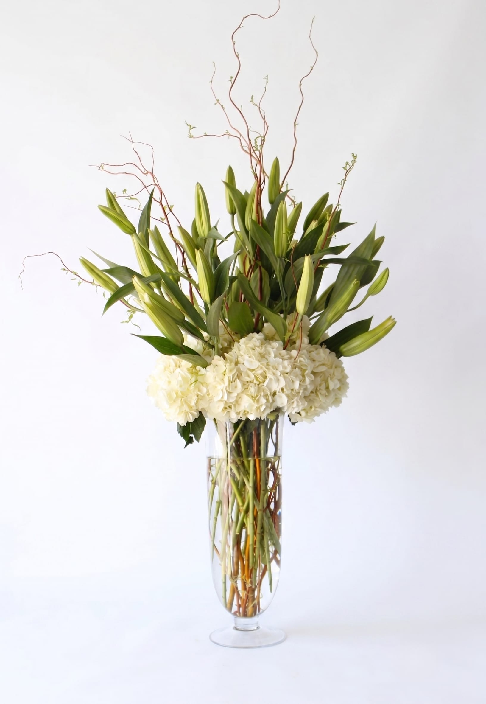 Graceful White Lilies - Aprox. 36" Tall X 24" Wide