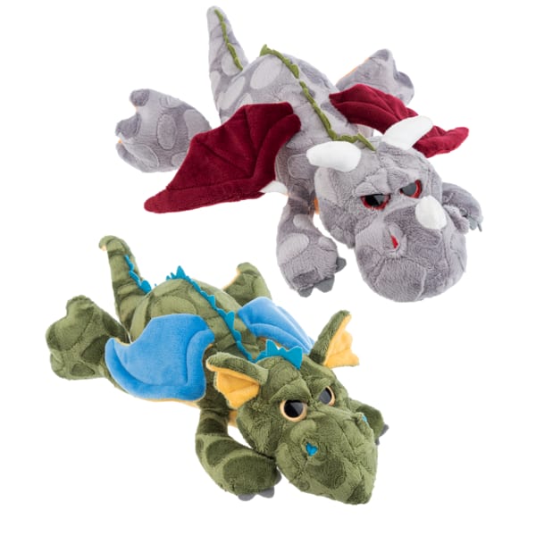Mythical Dragons - Bring home your own magical dragon! These soft, cuddly plushies are perfect for hugs, playtime, or decorating your room.  Choose your favorite color:  Gray &amp; Red – strong and bold  Green, Blue &amp; Yellow – bright and fun  Made with soft fabric and great for all ages. Pick your dragon and start the adventure!  