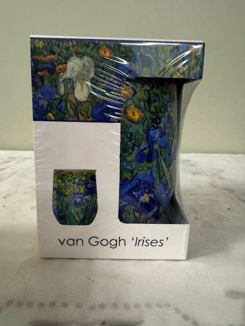 Van Gogh "Irises" gift box with floral artwork