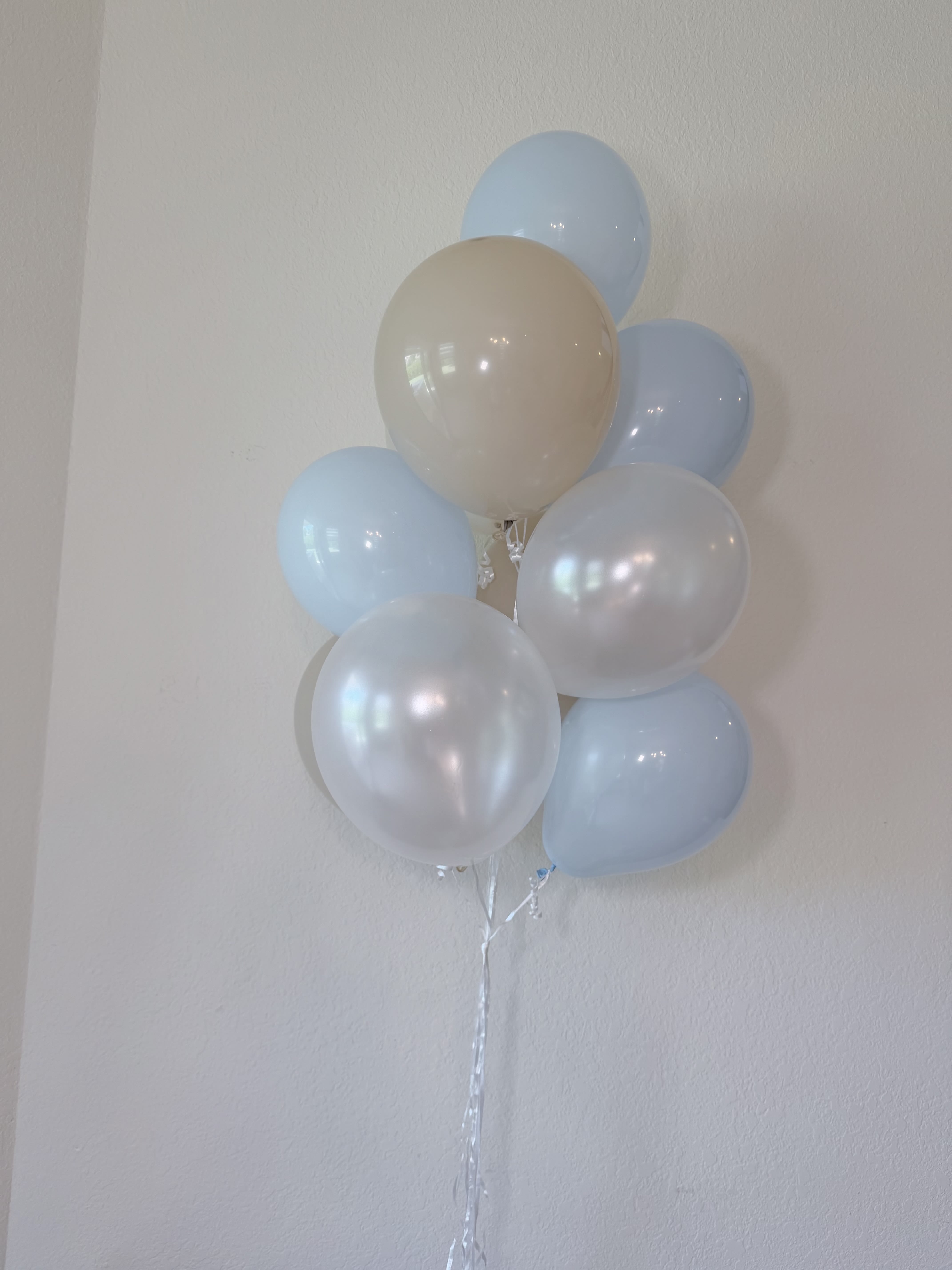 10 Helium Latex Balloons - Add a fun and festive touch to any celebration with a bundle of 10 helium-filled latex balloons. Choose your preferred colors to coordinate with your event, gift, or party theme. Each balloon is filled with helium and finished with coordinating ribbon, creating a beautiful balloon bundle ready for your celebration. Perfect for birthdays, anniversaries, baby showers, graduations, congratulations, welcome-home celebrations, kids’ parties, romantic surprises, or as an add-on to one of our flower arrangements. Balloon colors are subject to availability and may vary slightly from photos. Please include your preferred colors when ordering.  Please add your color preference. 