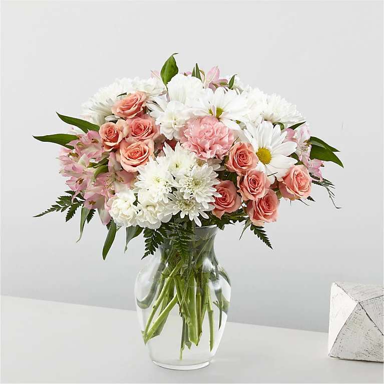 Blush Crush Bouquet - It's just, a little blush! Whoever you're sending this bouquet to, your loved ones are sure to crush hard on these gorgeous pink and white shades.