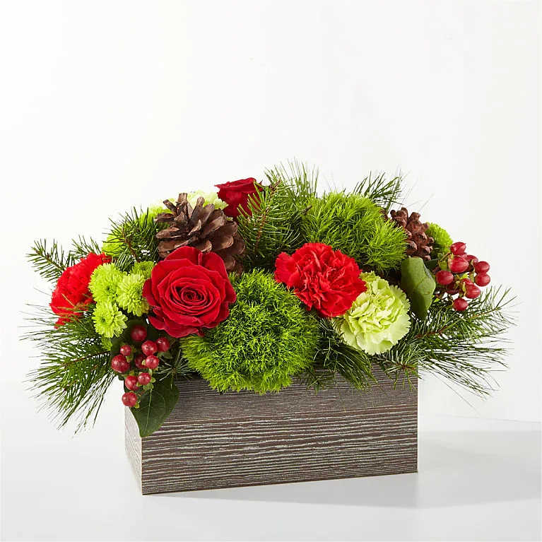 Bundled Up Bouquet - Bundled Up Bouquet Filled with the essence of warmth and coziness, the Bundled Up Bouquet is the perfect gift for a loved one or centerpiece for your own holiday gathering.