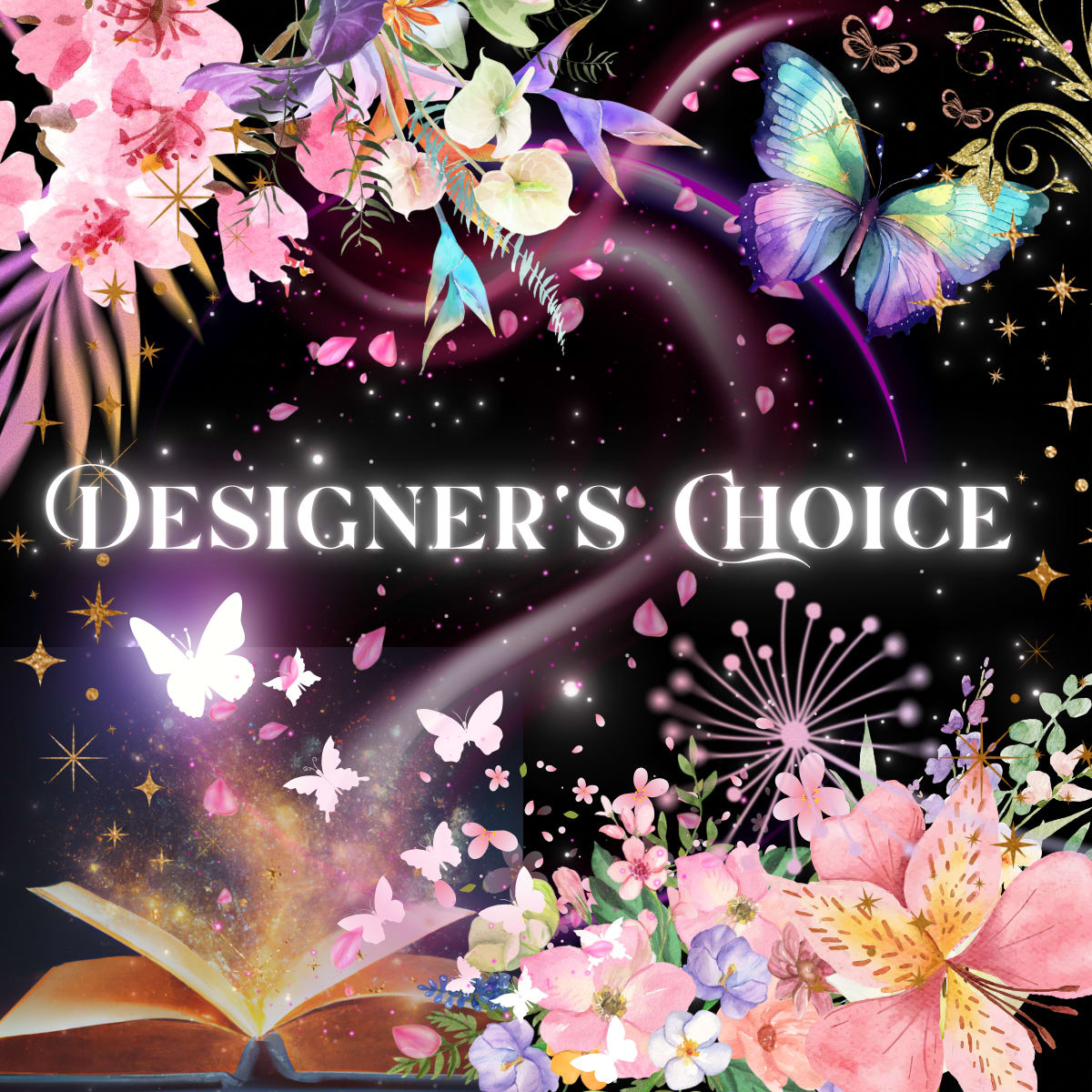 Whimsical Wonder Designer's Choice - Imaginative and playful, the Whimsical Wonder Designer's Choice brings airy, colorful arrangements with a hint of magic. Expect designs that delight and create joy. 