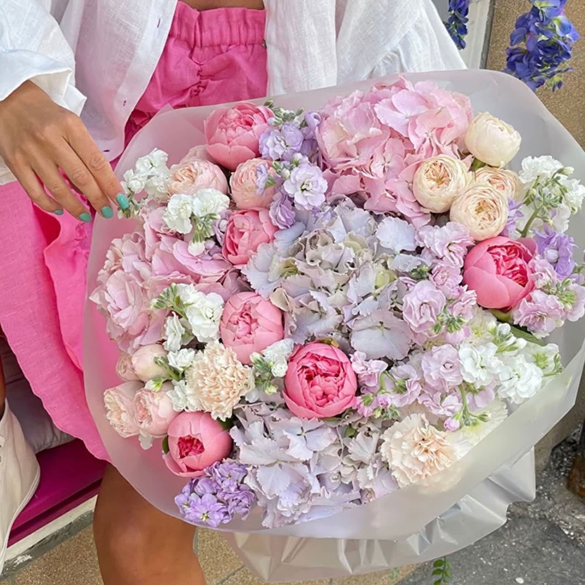 You are the One  - Peonies, Hydrangea, Carnations, Garden Roses, Stock