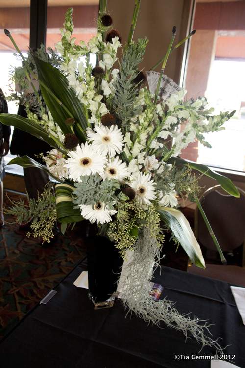 Bold Event Display, Customize your Colors - Order at least a week ahead and customize your color scheme. Items will vary. Dramatic display for a corporate event, fundraiser, guest book table or entry.