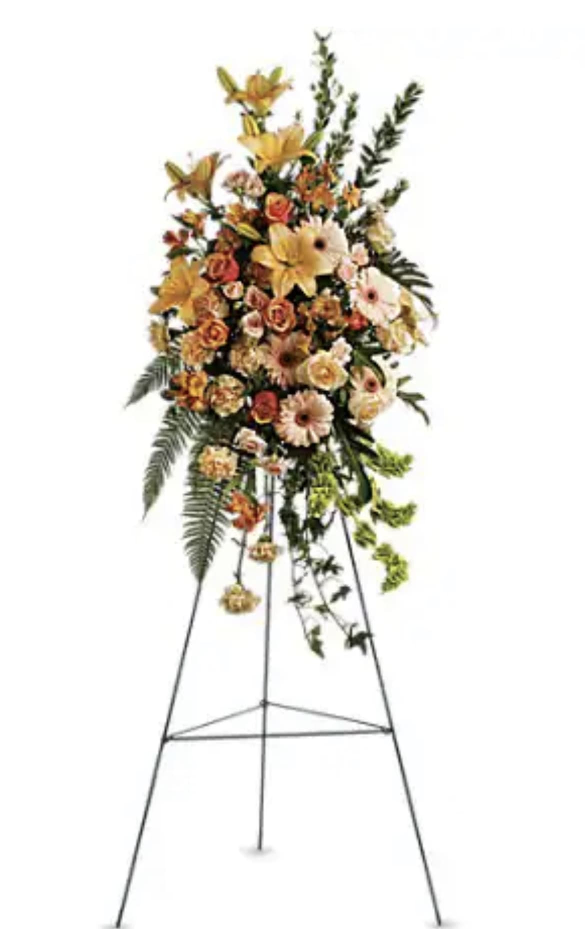 Sweet Remembrance Spray - This stunning spray of pastel flowers conveys a flowing, spontaneous sensation that is akin to an act of love. It will be a long-lasting memory.