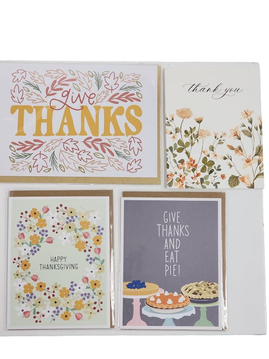 Thanksgiving Cards - Exact card may differ. One of our staff will hand write the card message into card. Please leave card message in the card message or special instructions section. 
