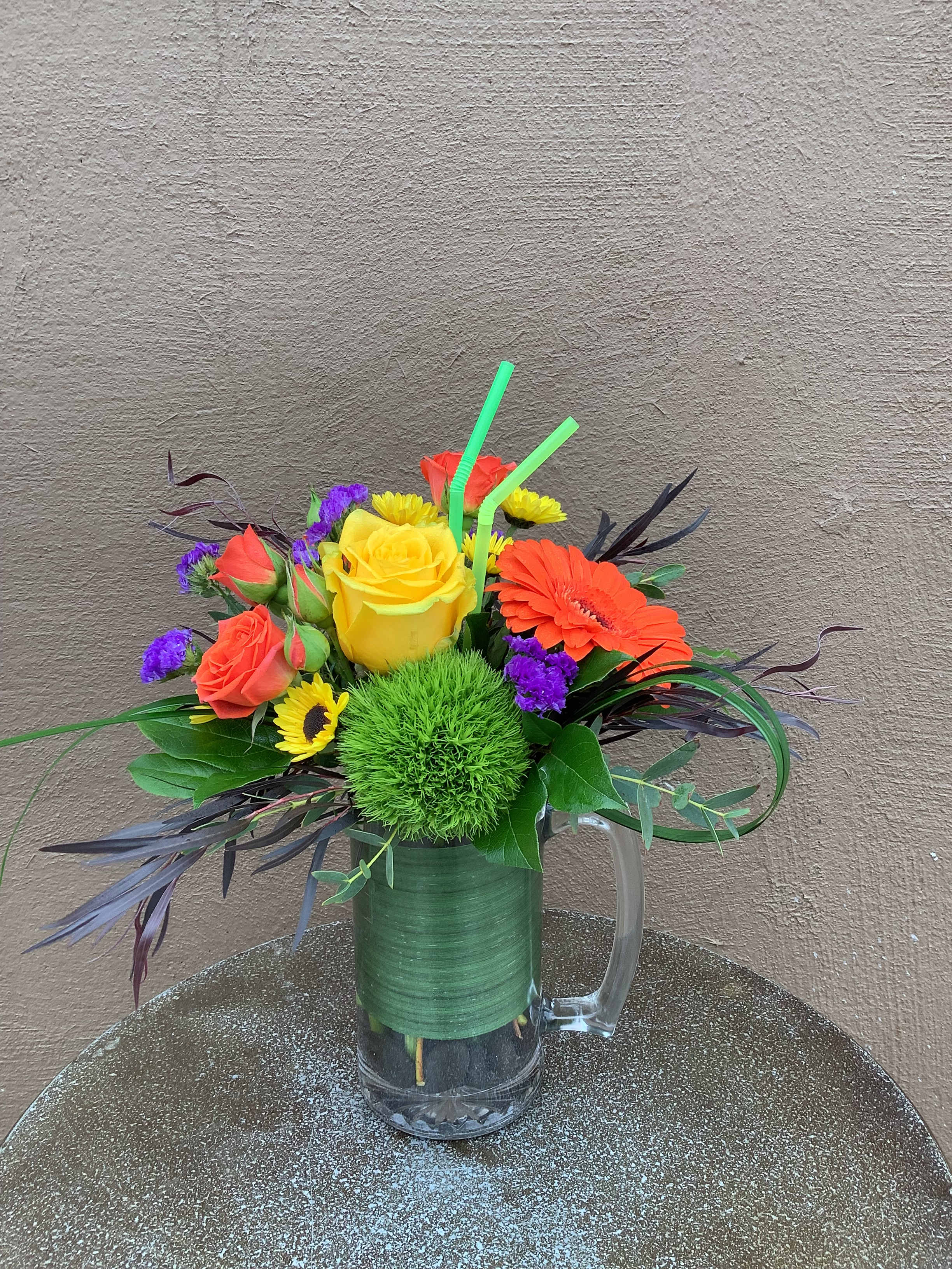 I love your mug!! - Perfect to anyone special in your life! Bright spring flowers in a frosty mug! 