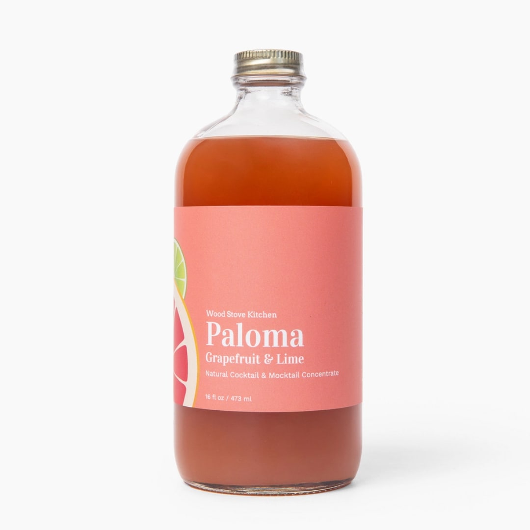Bottle of Paloma grapefruit and lime cocktail concentrate
