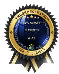AJAX Florist Top 3 Choices 2025 award
