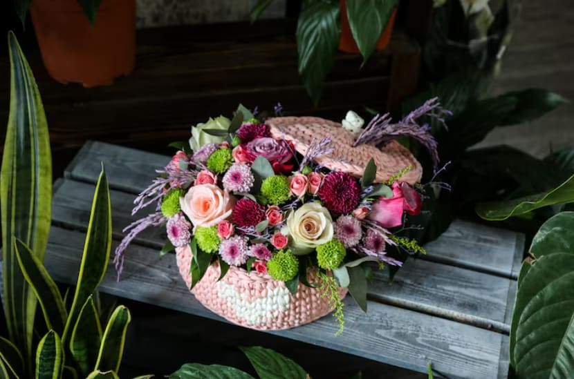 How to Make a Flower Basket Arrangement