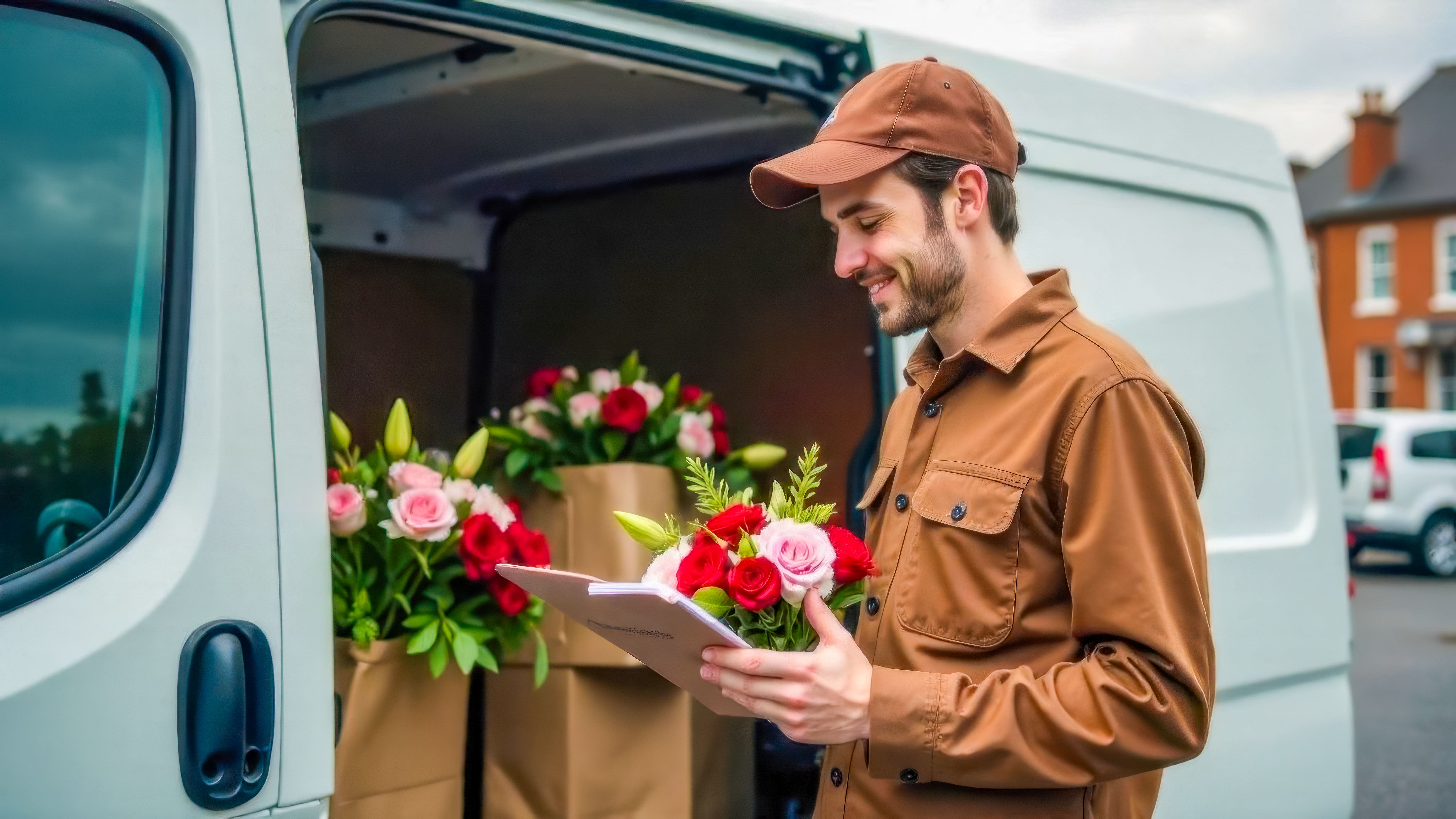 Flowers delivered today in Houston by a local florist