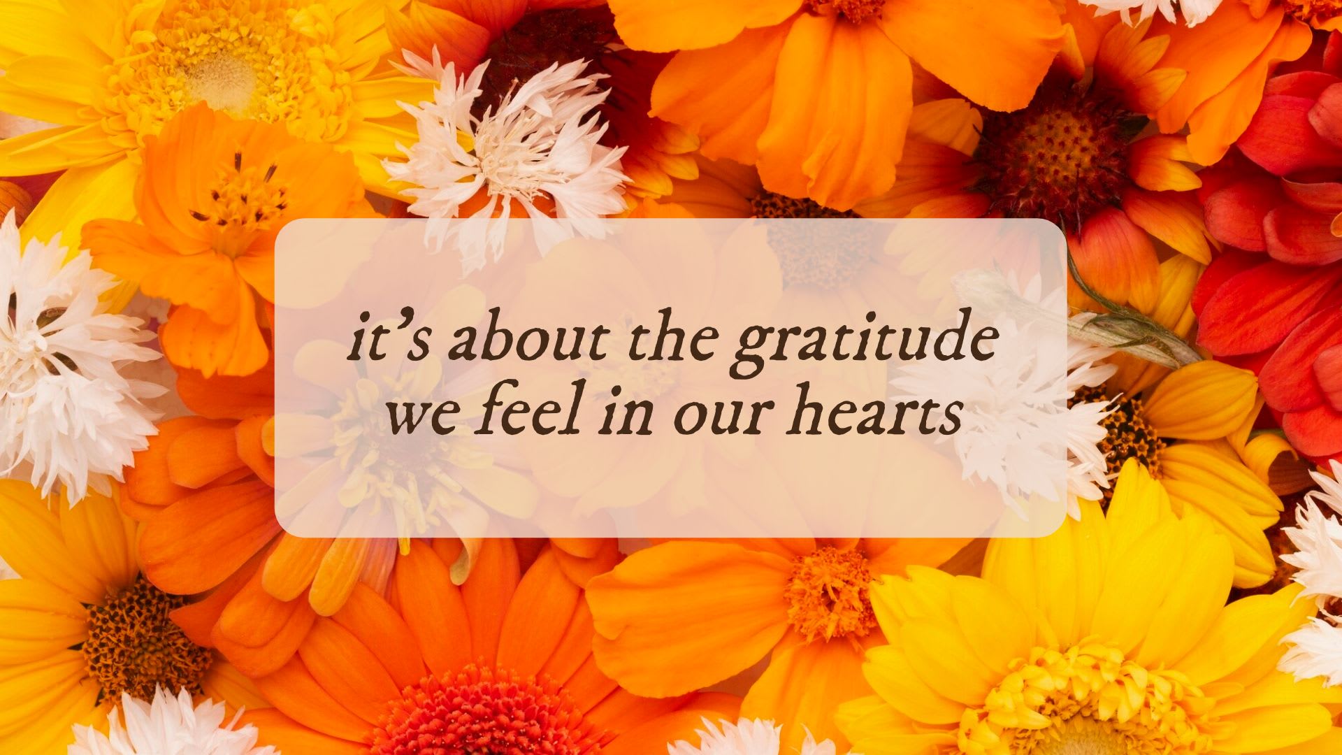 Autumn Flower with quote 