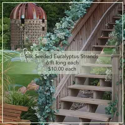 Flower Mill Silk seeded eucalyptus wedding rental