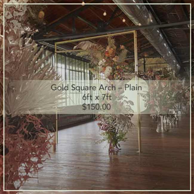 Flower Mill Sioux Falls Gold Wedding Arch Rental
