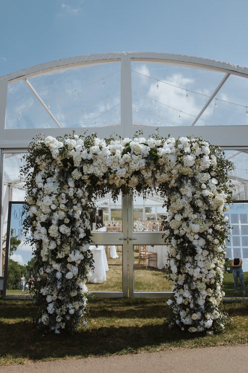 Flower Mill Wedding Custom Arch Rentals