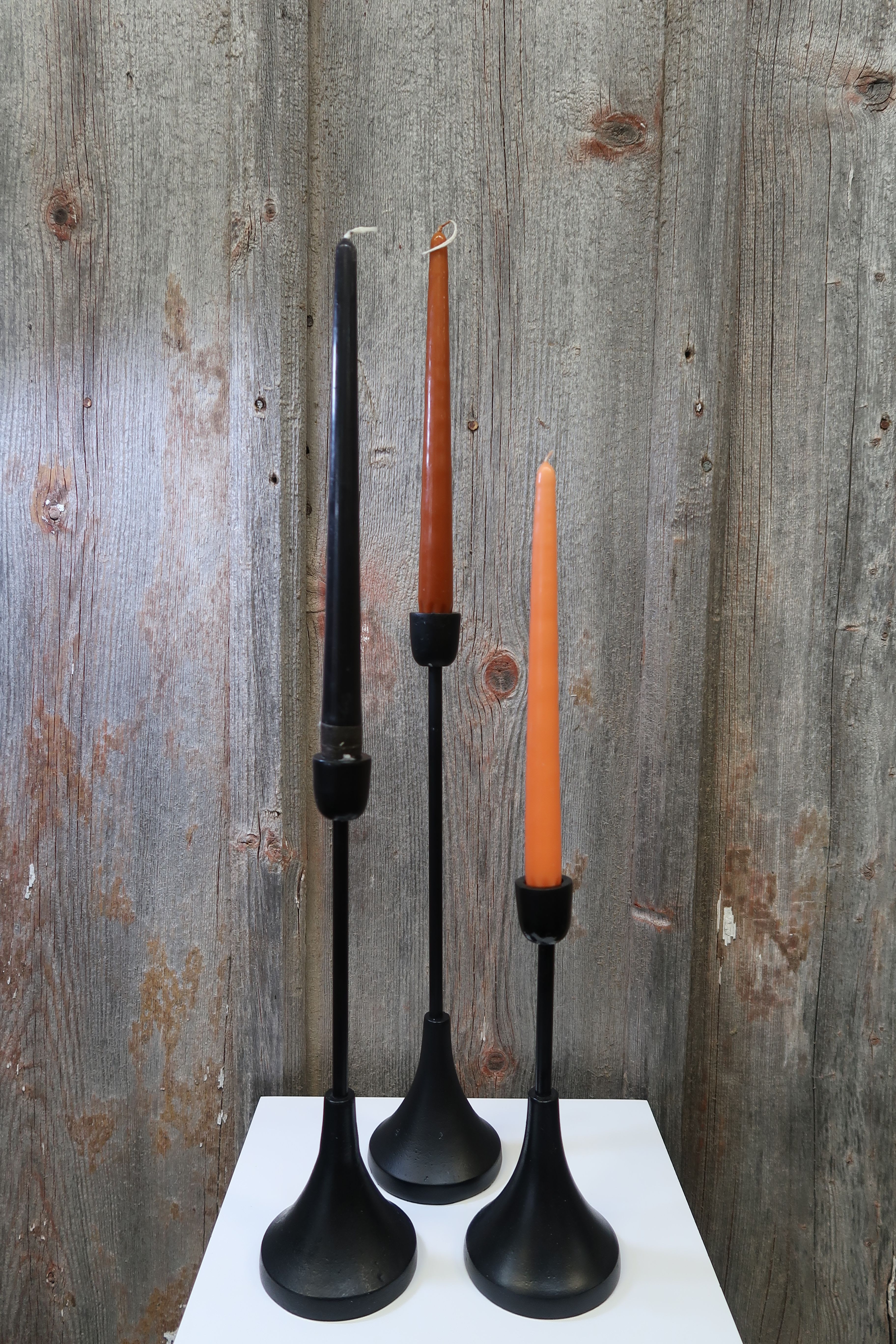 Black Tapered Candle Holders