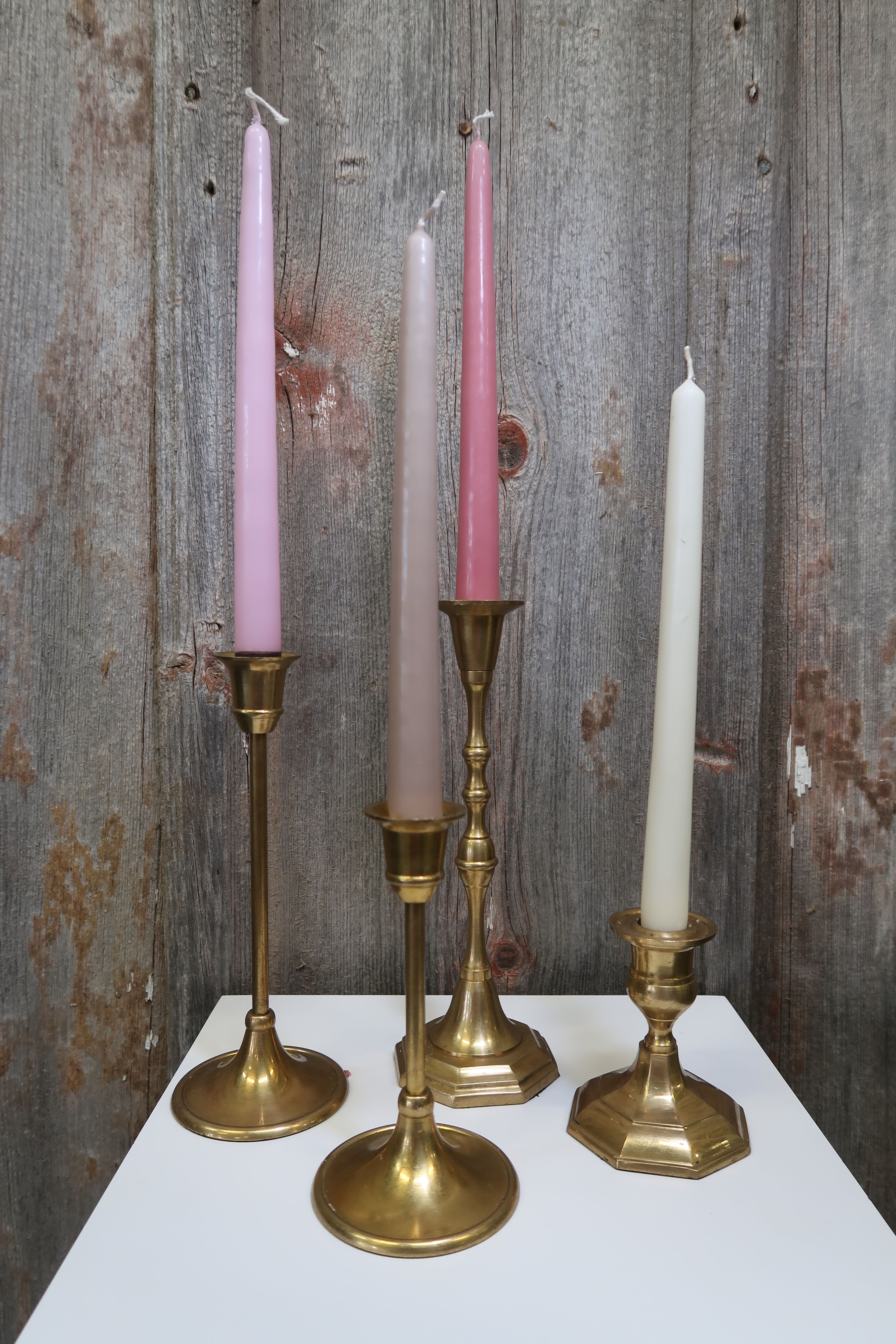 Gold Tapered Candle Holders