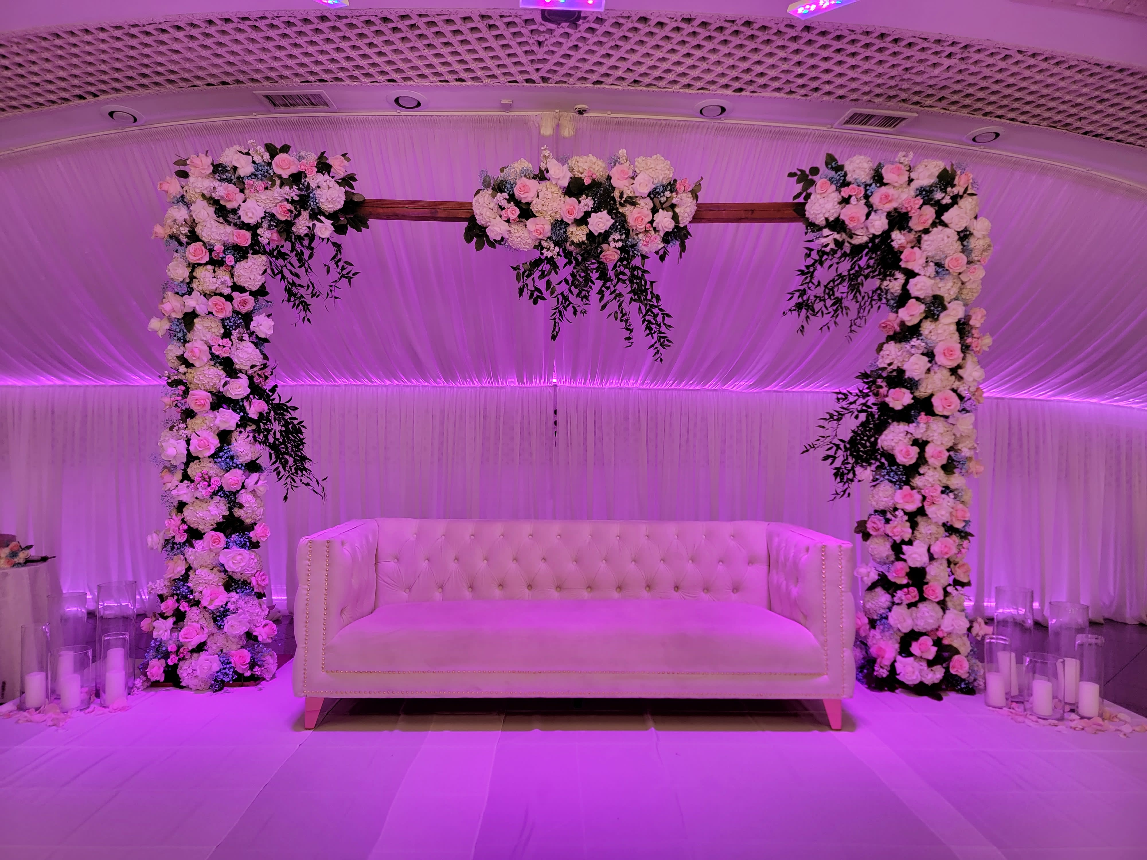 Bride & Groom stage