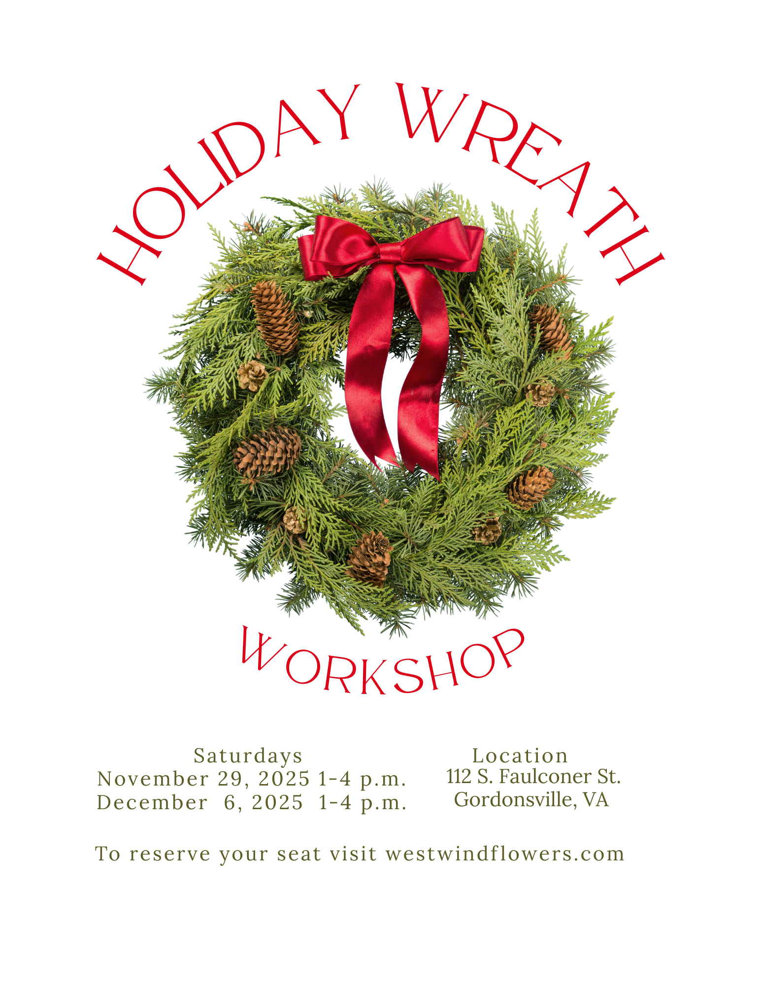 Holiday Wreath Workshops