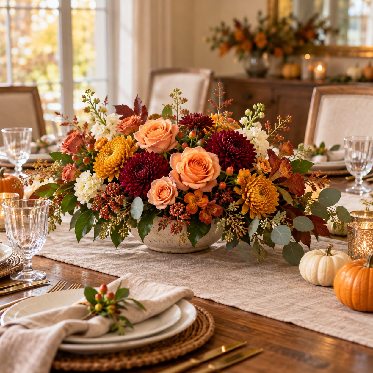Order Thanksgiving Flowers Early: Beautiful Thanksgiving Centerpieces and Flower Delivery in Tampa Bay