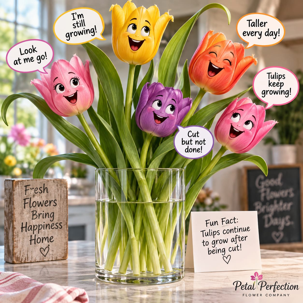 Did You Know That Tulips Keep Growing After They Are Cut?