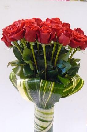 LONG STEM ROSES  ARRANGED OR WRAPPED