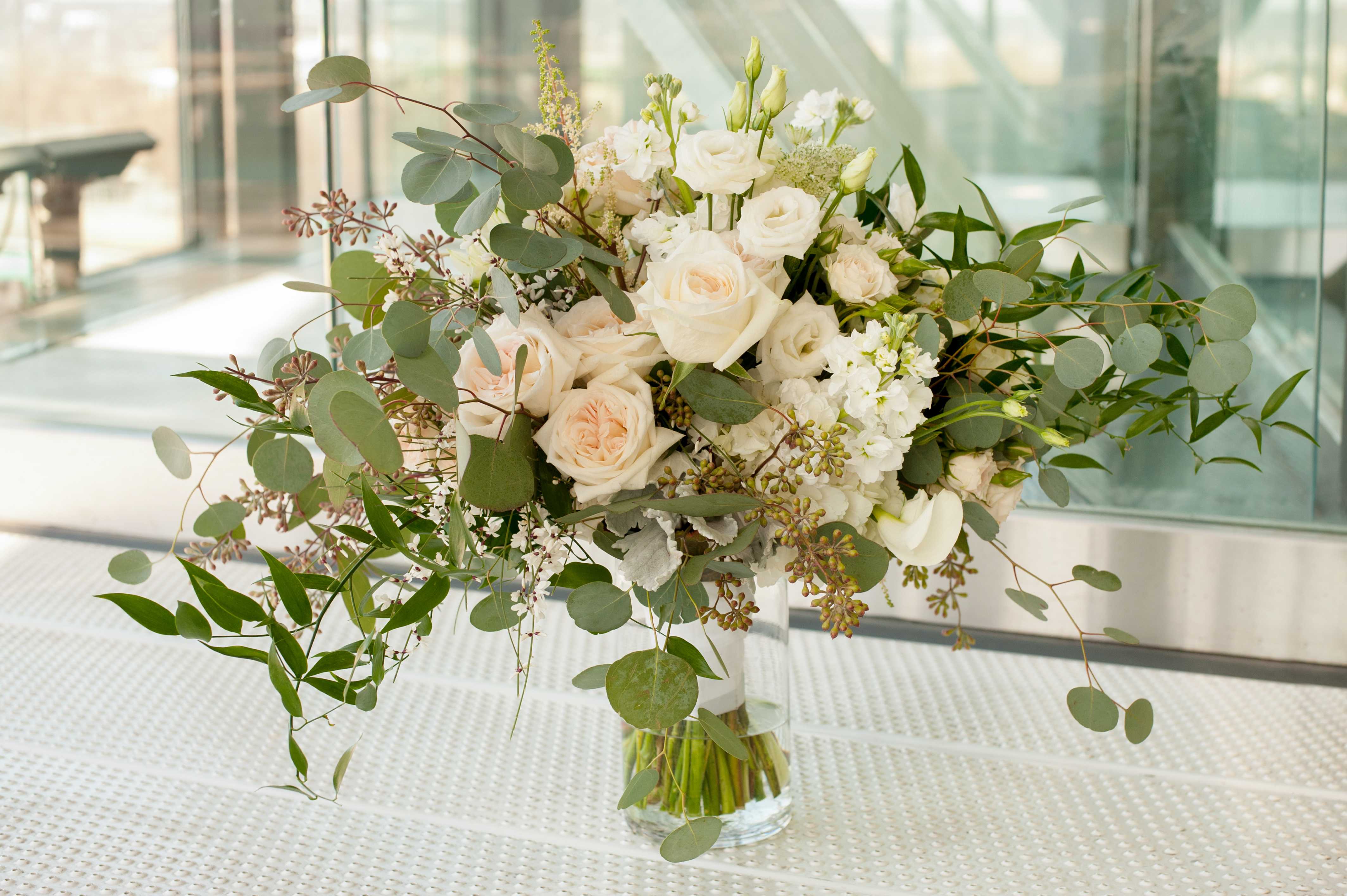 Asymmetric Bridal Bouquets