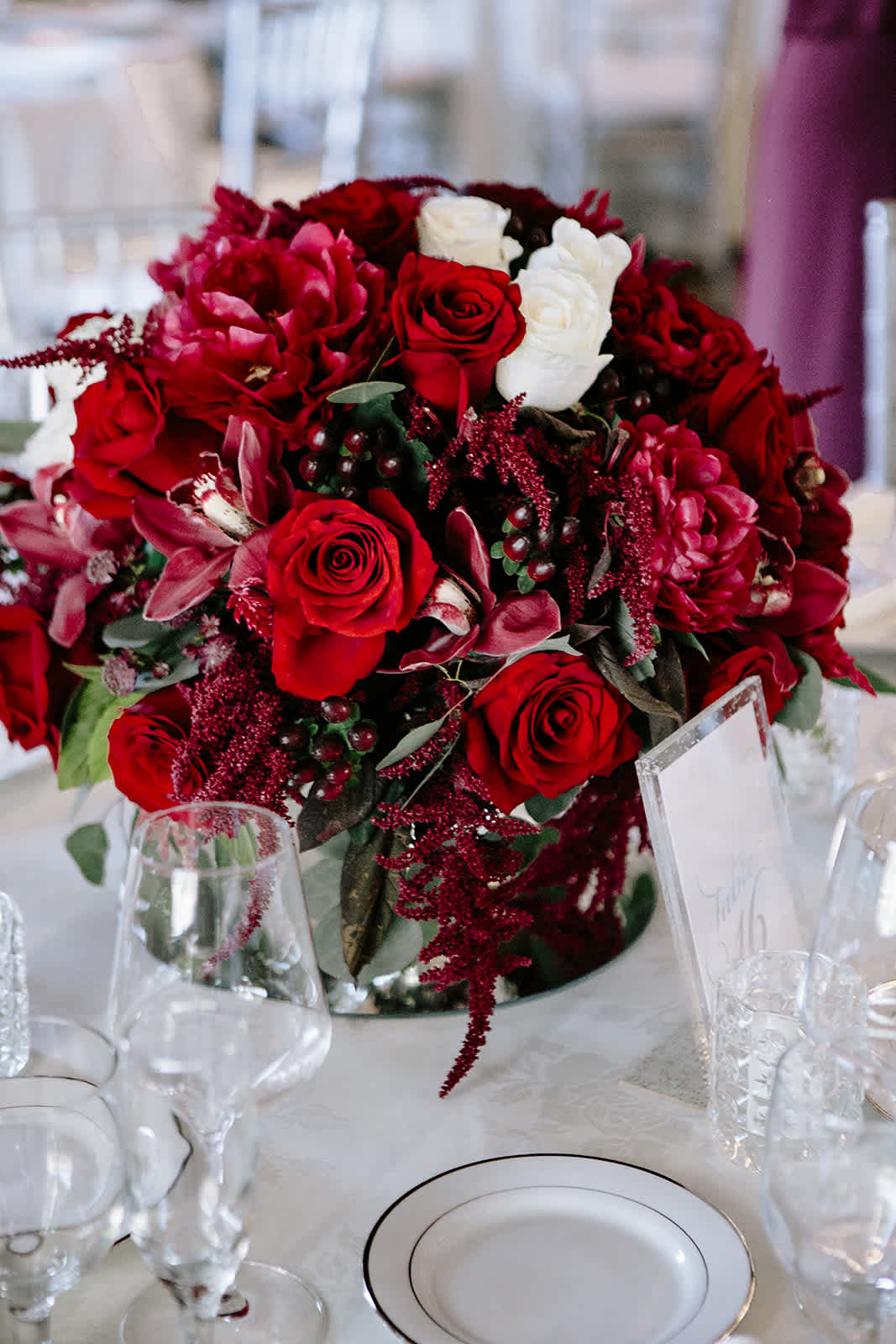 Christina and Cesare - Deep Burgandy at Fort MacArthure 