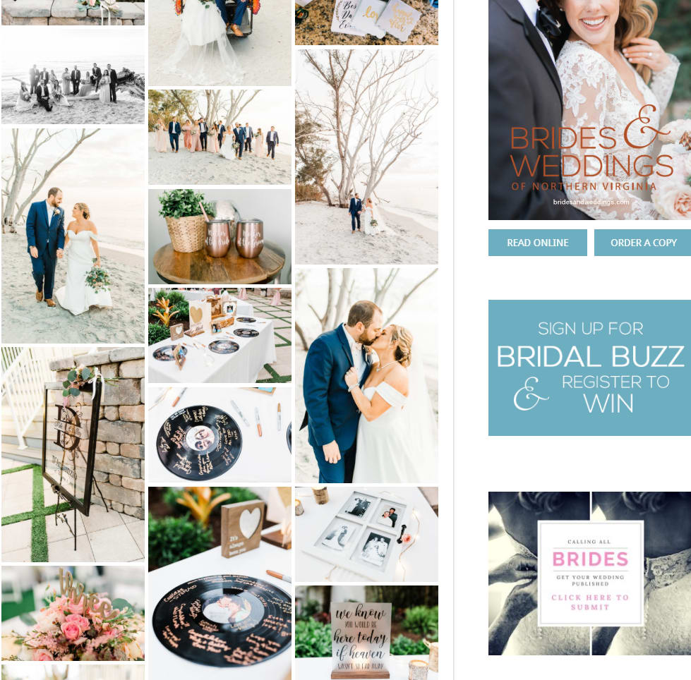 We are featured in Brides & Weddings Magazine