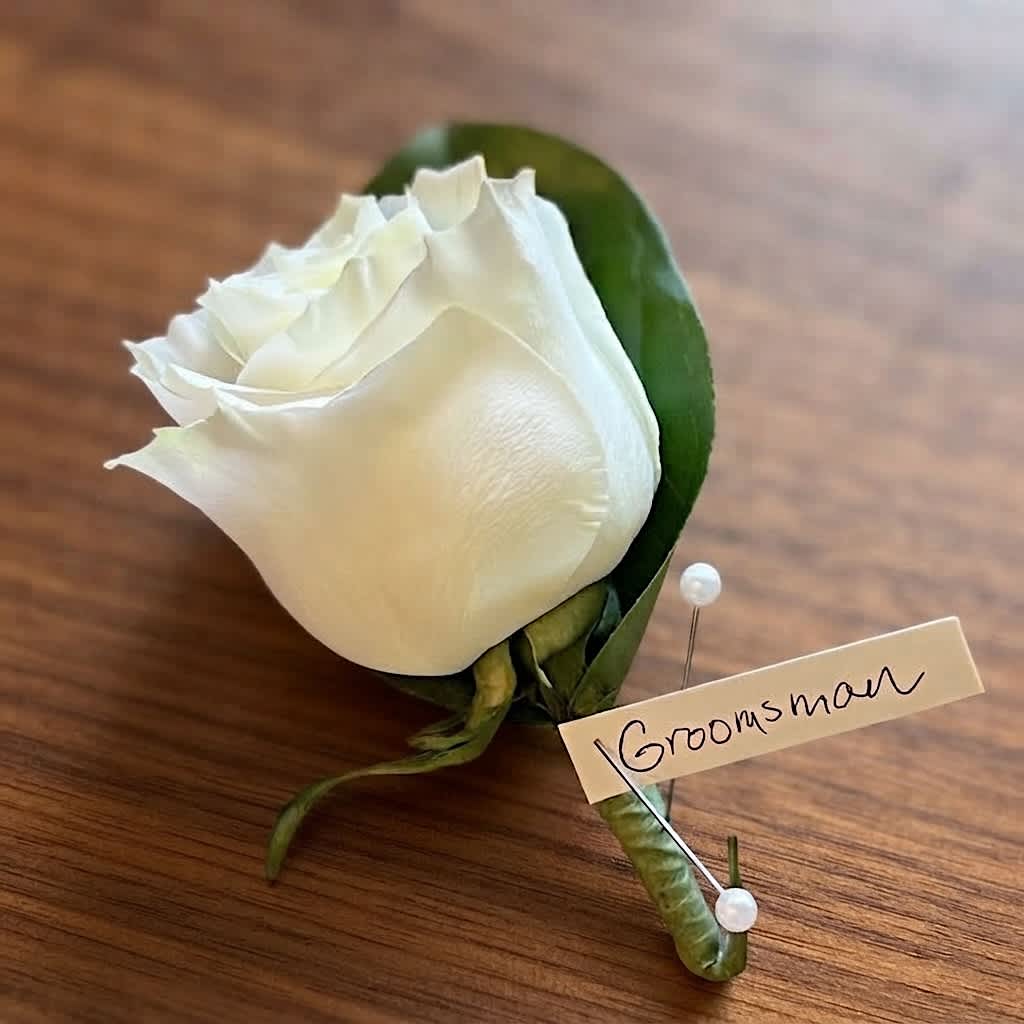 1 flower corsage, wedding flowers. boston, cambridge. Coady Florist