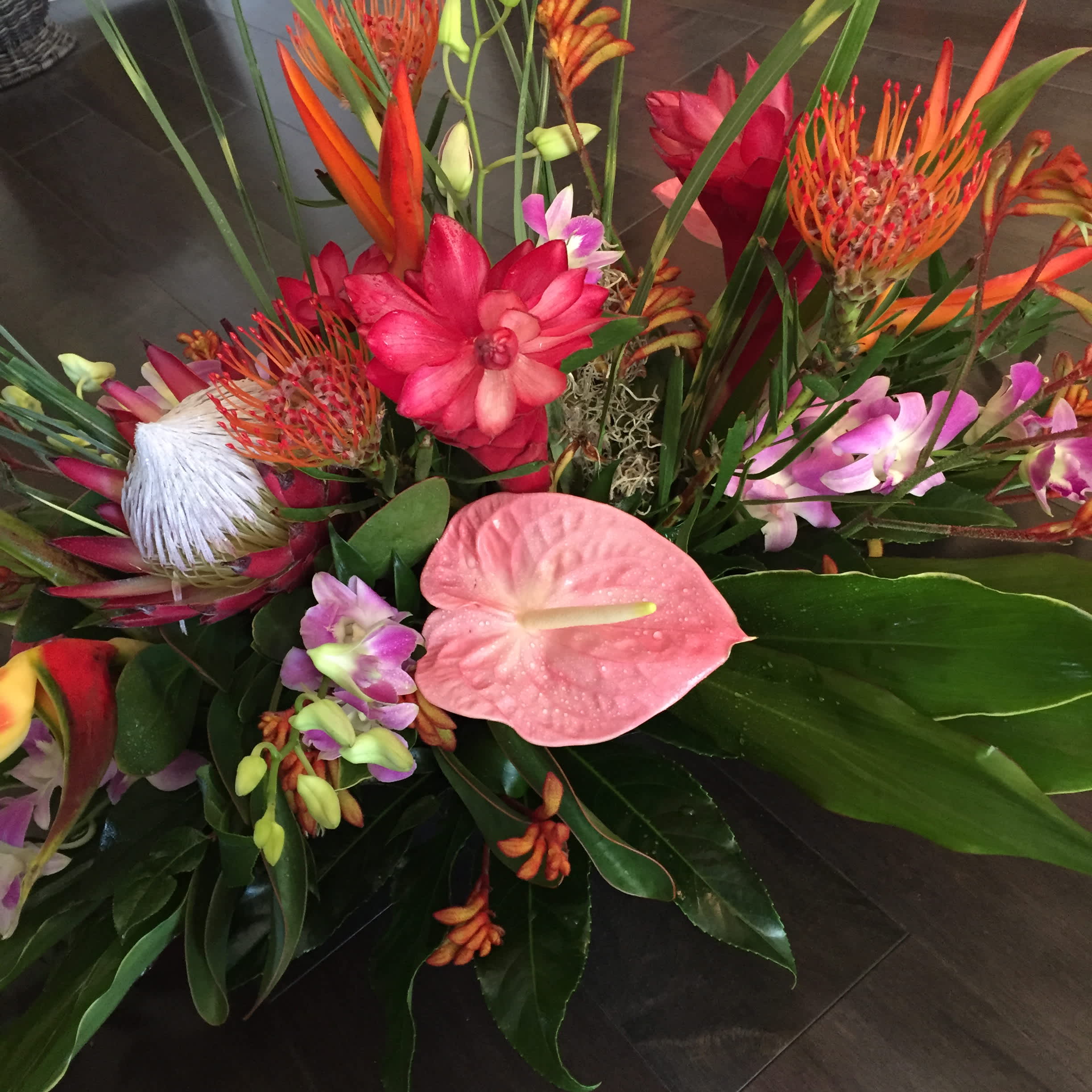 Tropical Flowers in the Summer