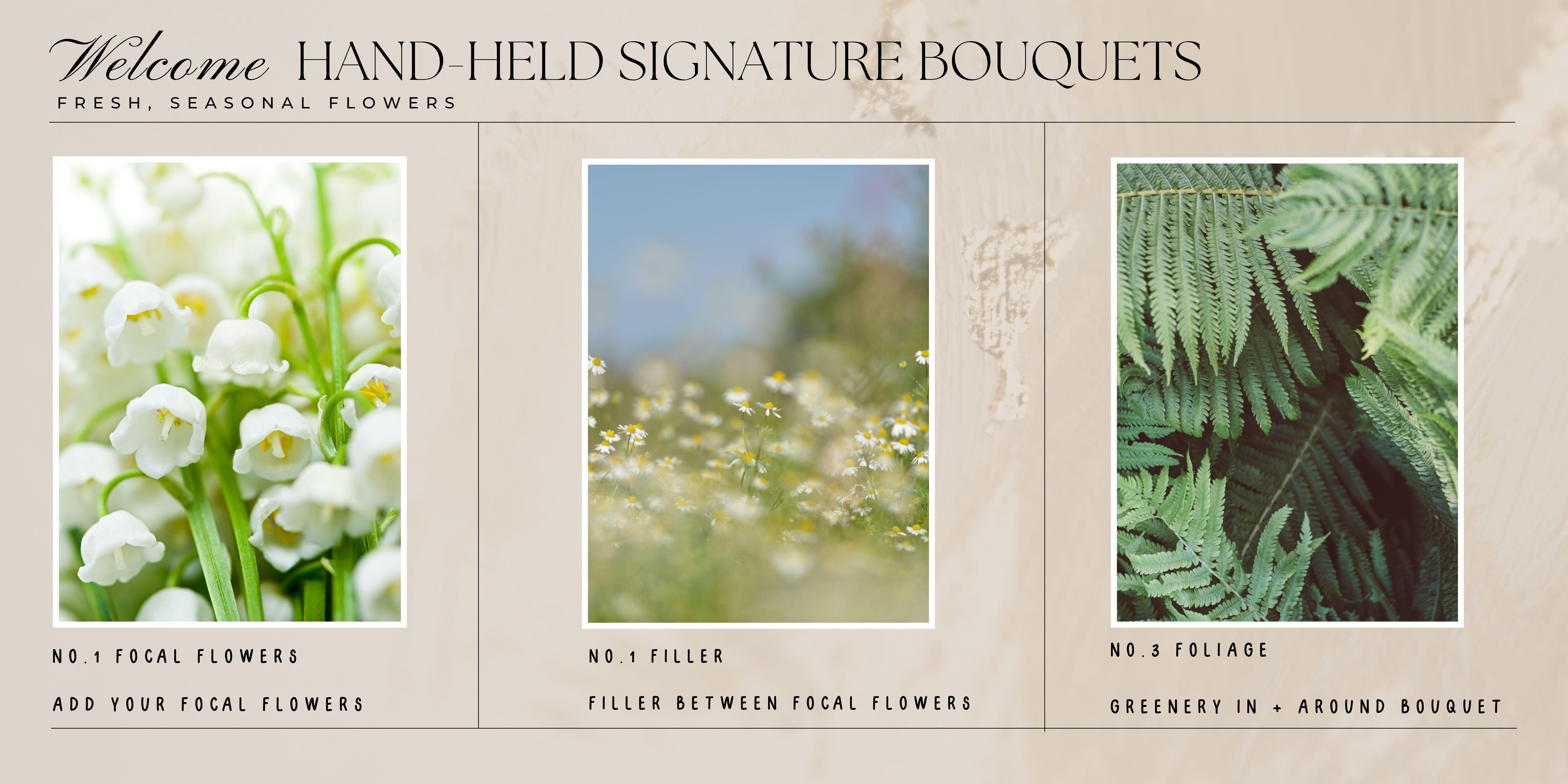 NEW! Hand-held bouquets