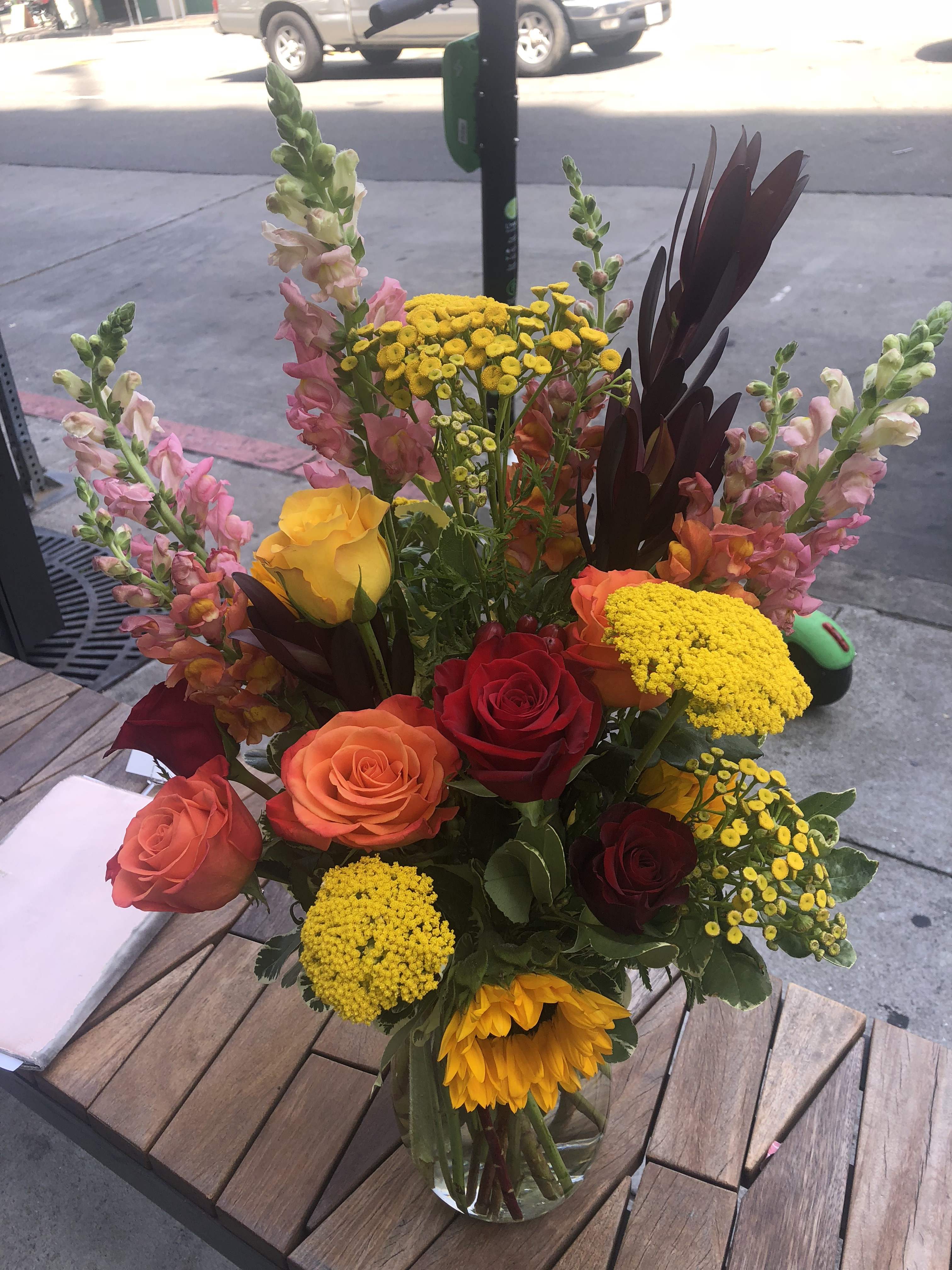 Flowers with no borders