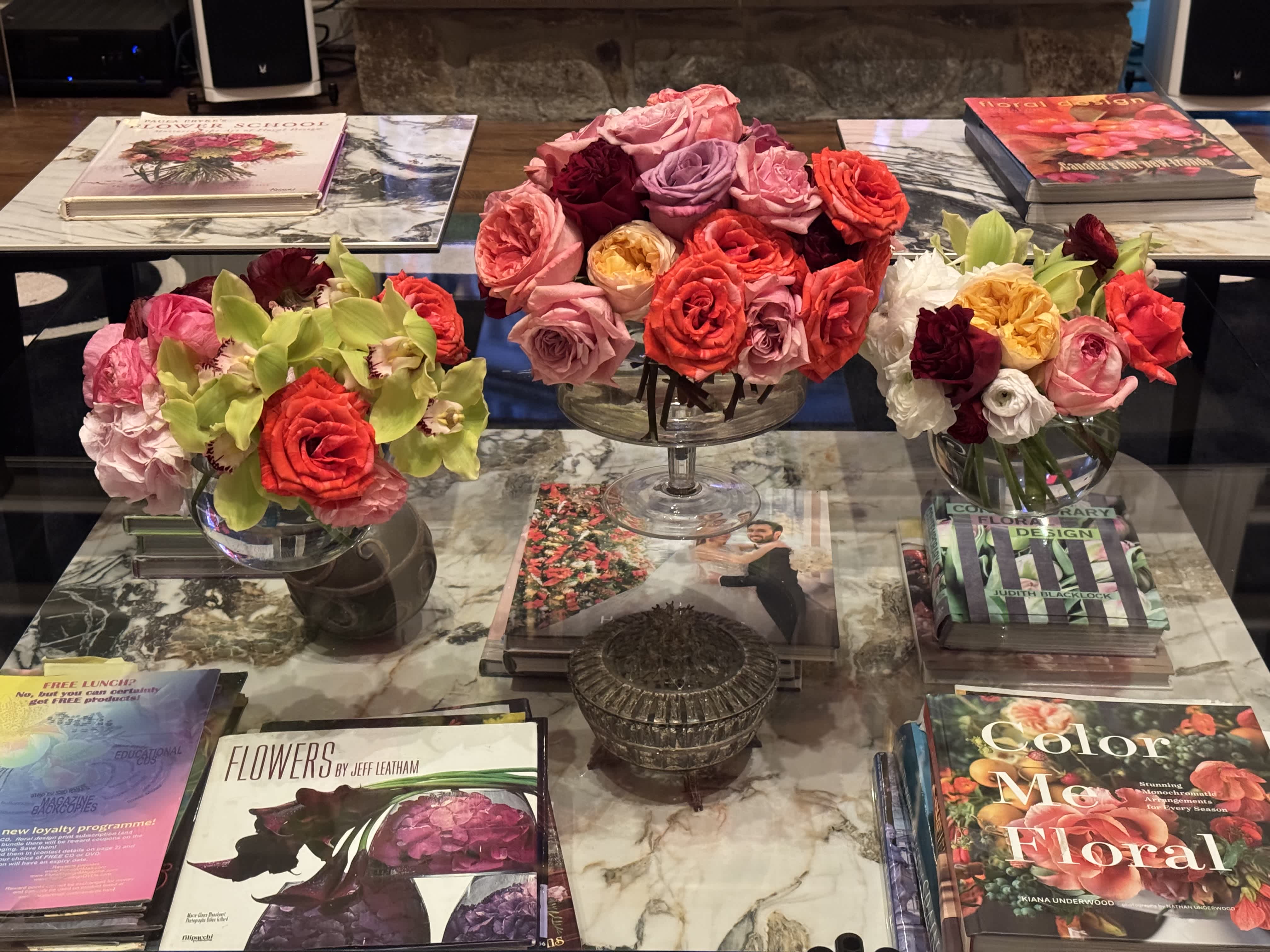 Bringing the Studio Home: A Table of Blooms 
