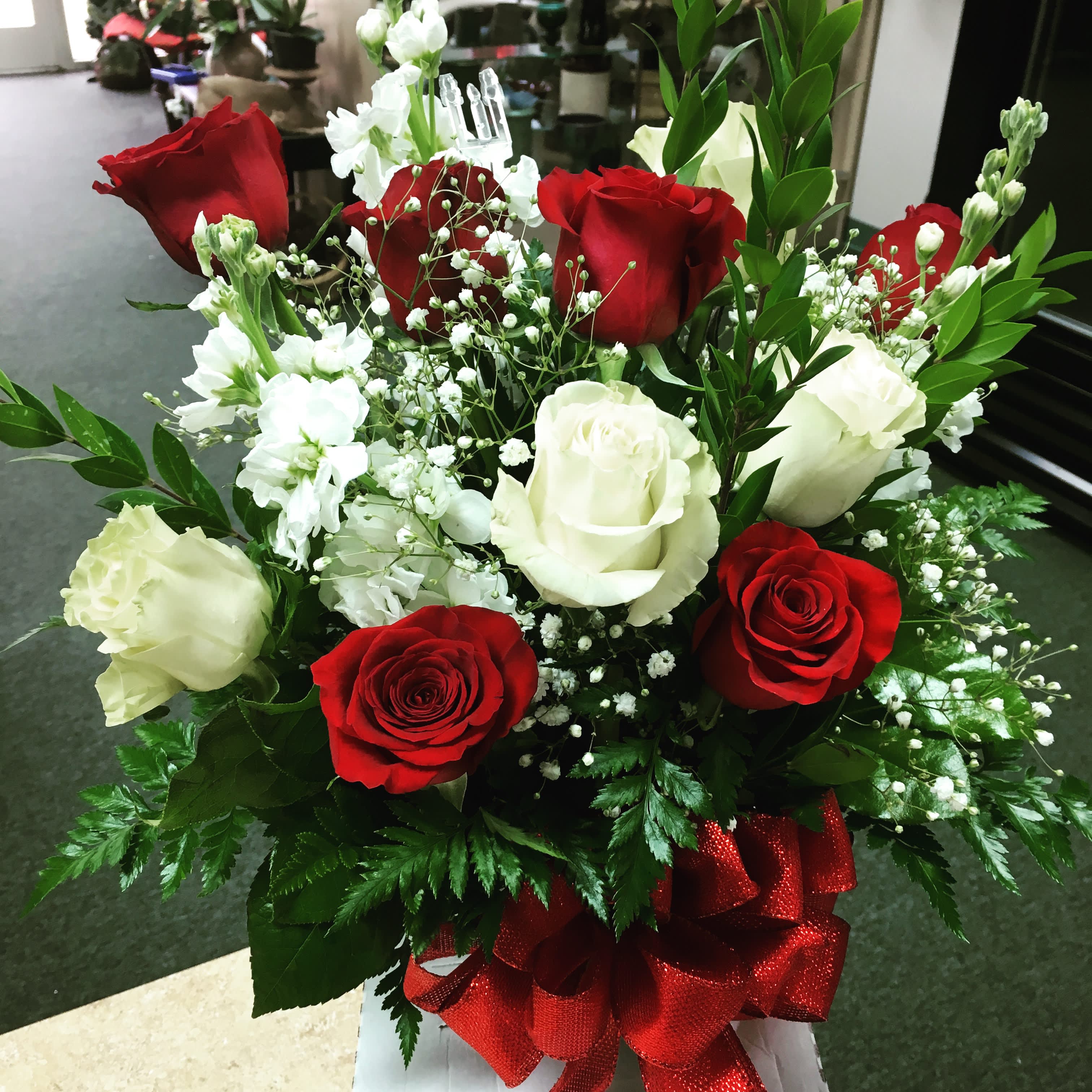 Christmas flowers bouquet