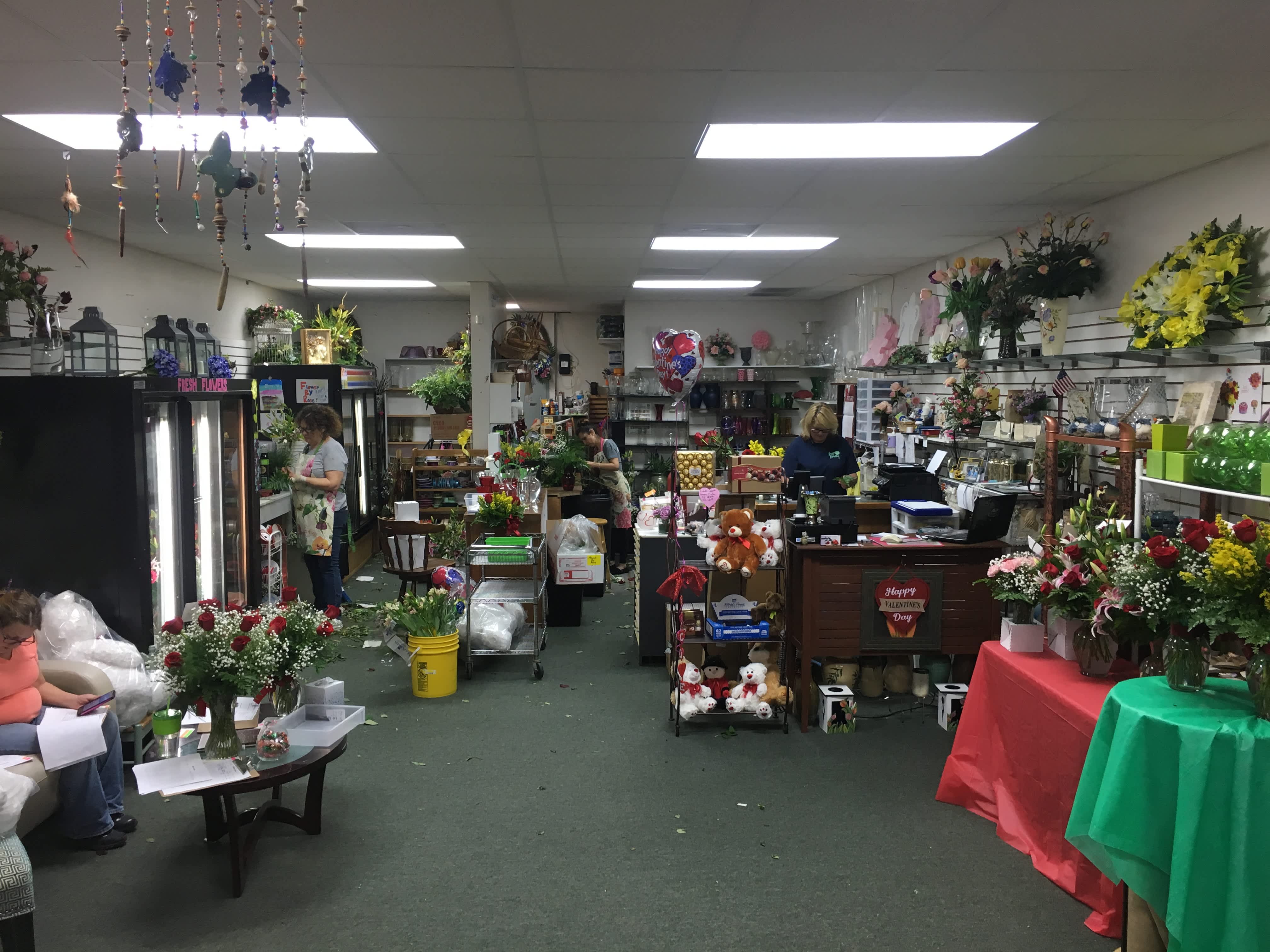 Getting deliveries ready for Valentines day