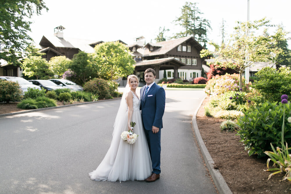 Lauren and Scott at The Seattle Golf Club