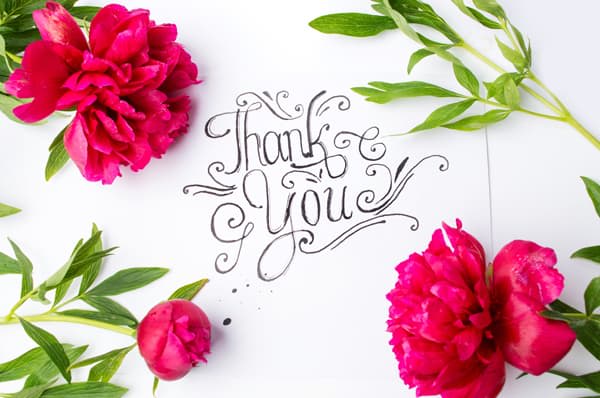 Angle Florist says "Thank You!"