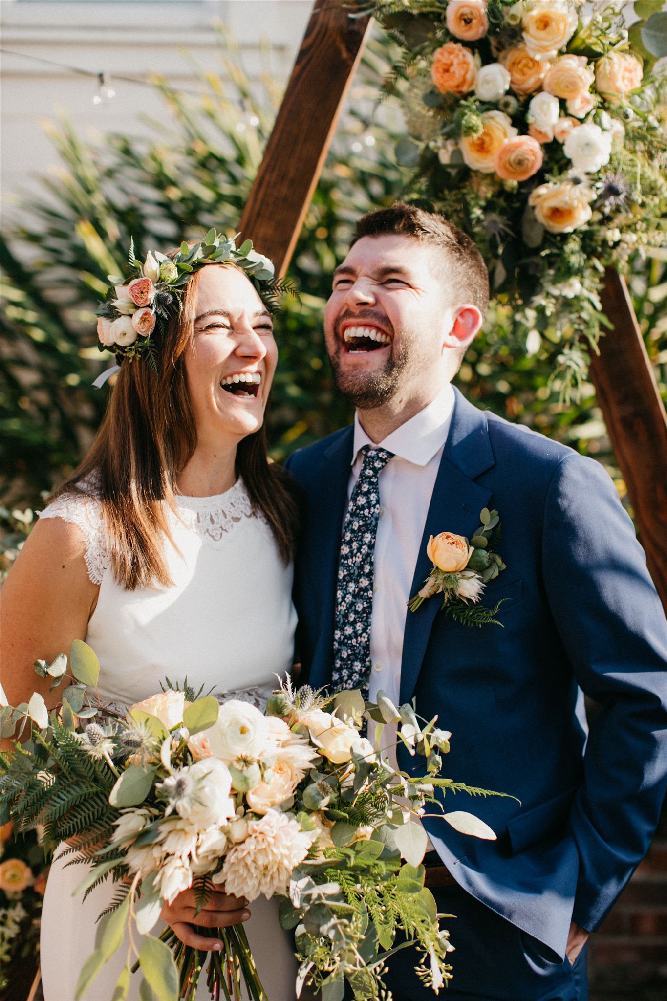 Nice Day for a Zoom Wedding. The Power of Flowers.