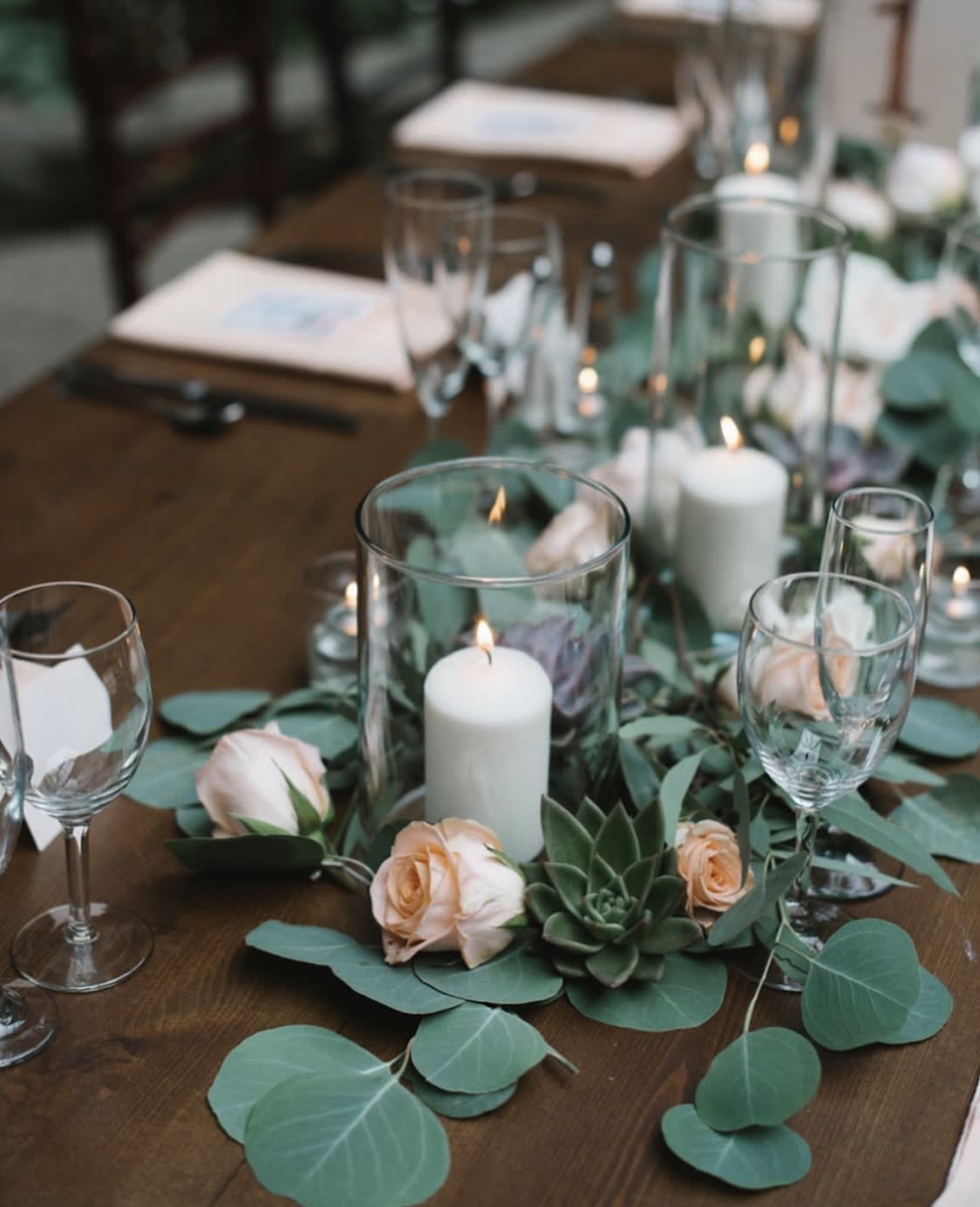 flower table setting