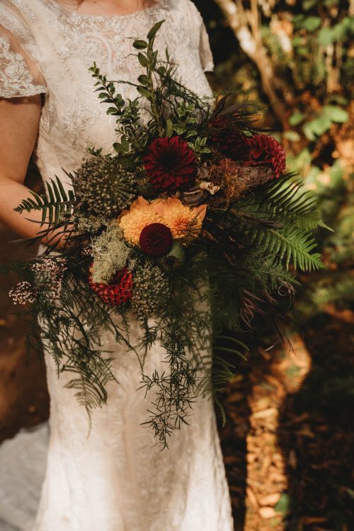 Bridal bouquet in Tumwater, WA