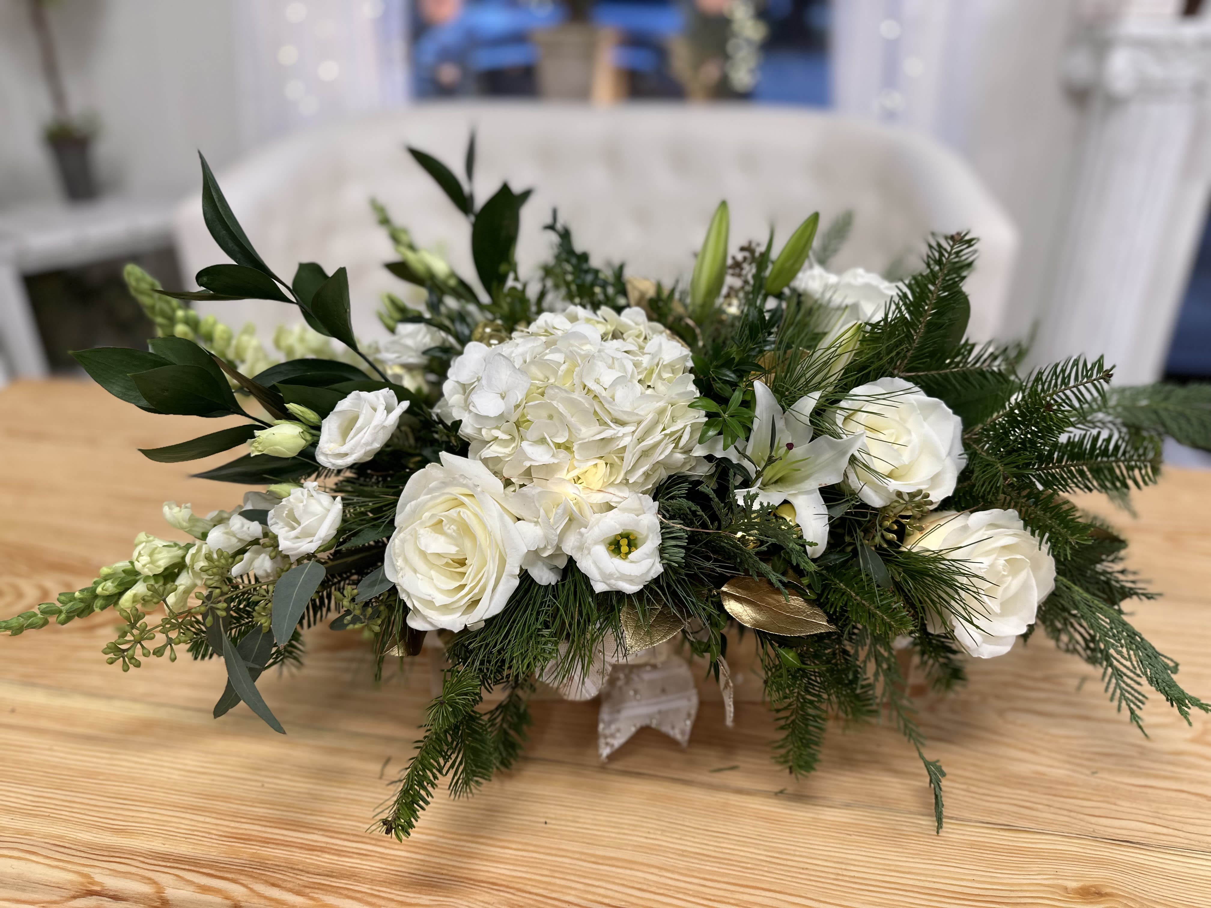 Custom Thanksgiving Flower Arrangement by Westford Florist Art by Veny
