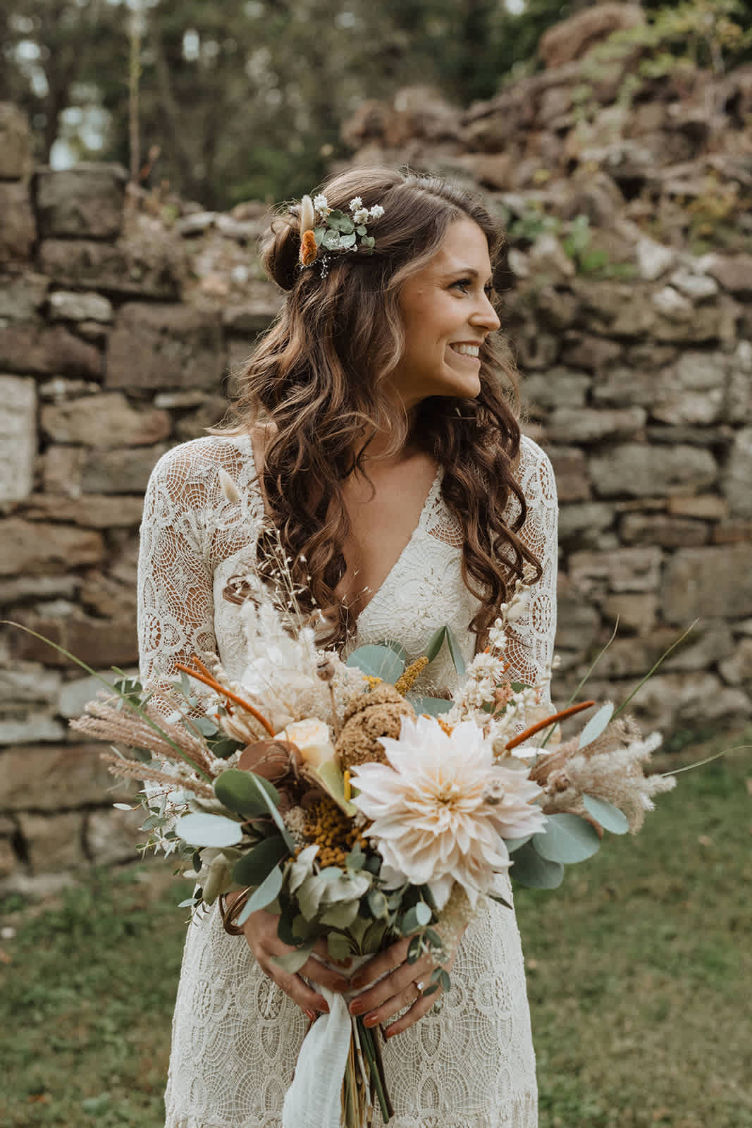 Fall Wedding captured by Alexa Ann Photography.