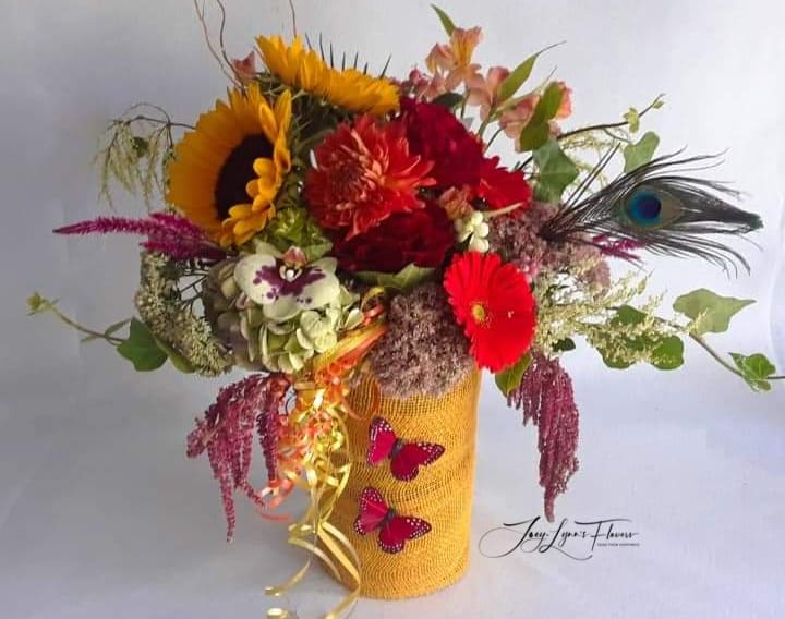 Pampas Grass Fall Themed Wedding Flowers