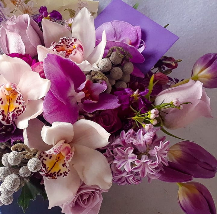 Flowers in a spring bouquet from your local florist